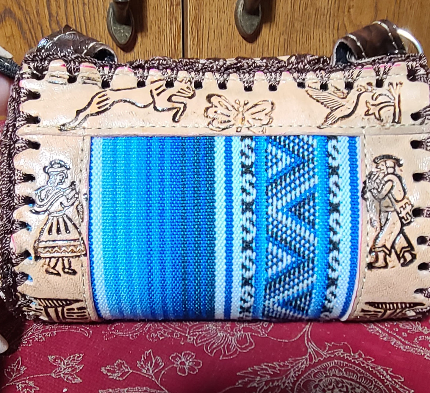 Handmade Leather Peruvian Purses