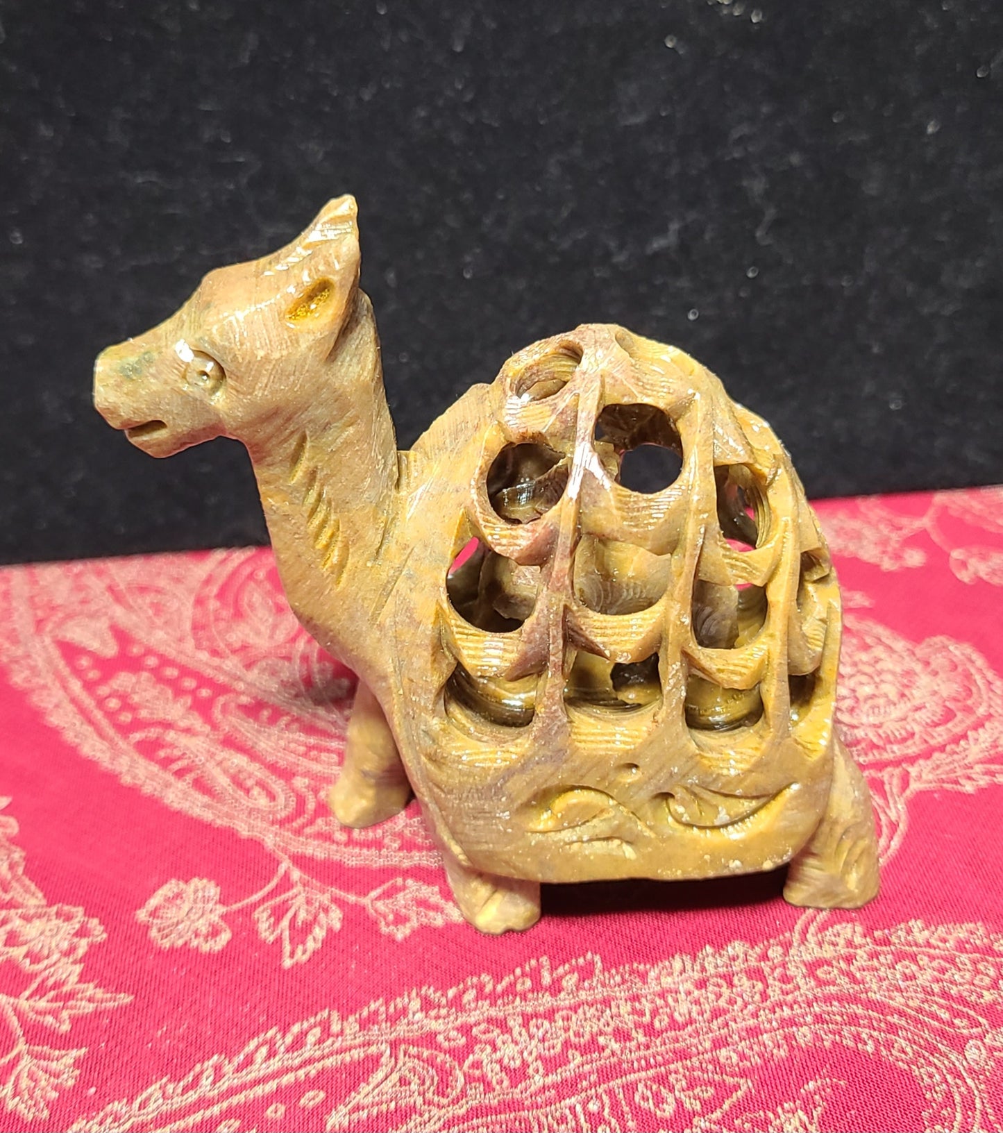 Hand-Carved Soapstone Camel - With A Surprise Inside!