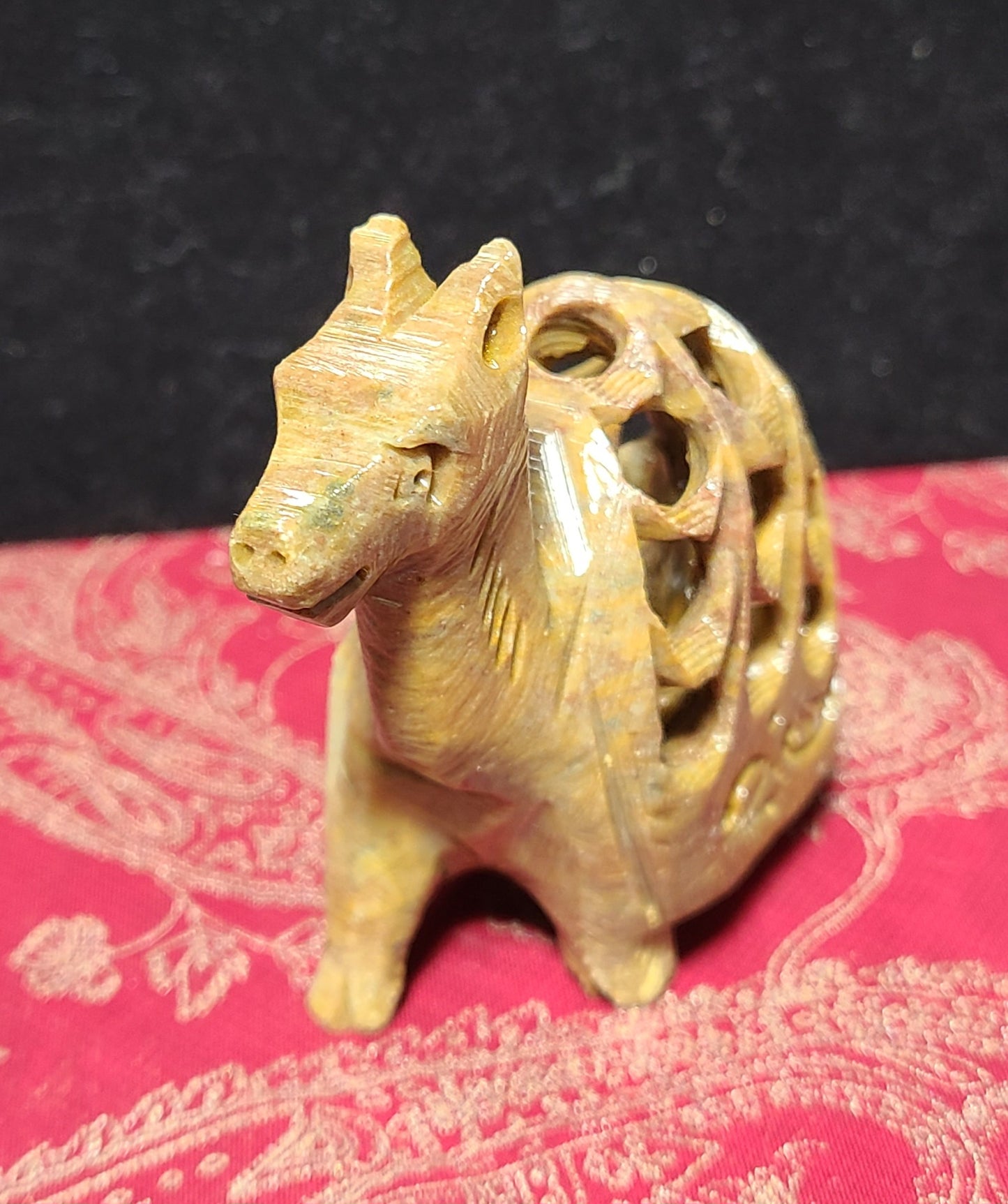 Hand-Carved Soapstone Camel - With A Surprise Inside!