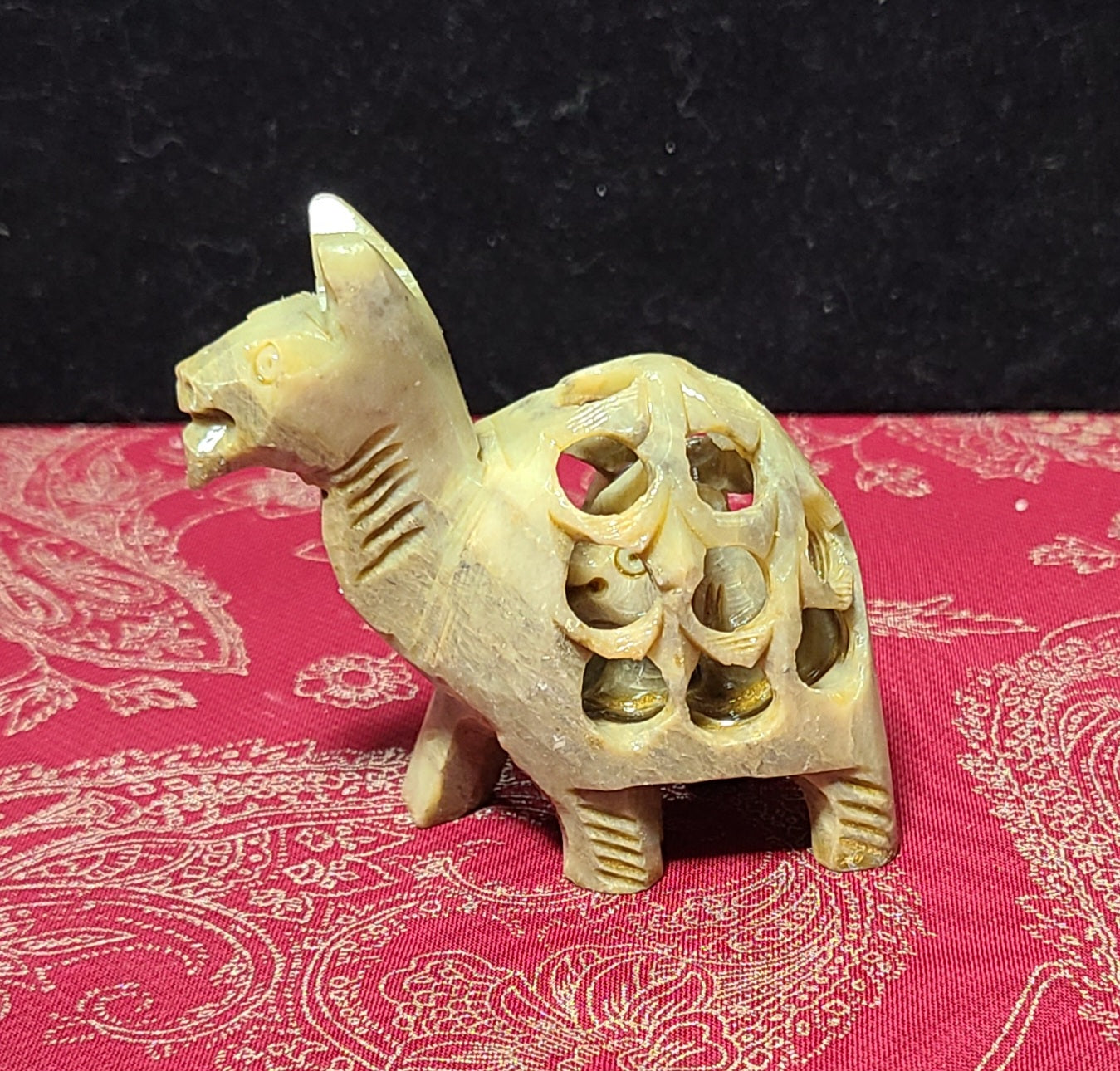 Hand-Carved Soapstone Camel - With A Surprise Inside!