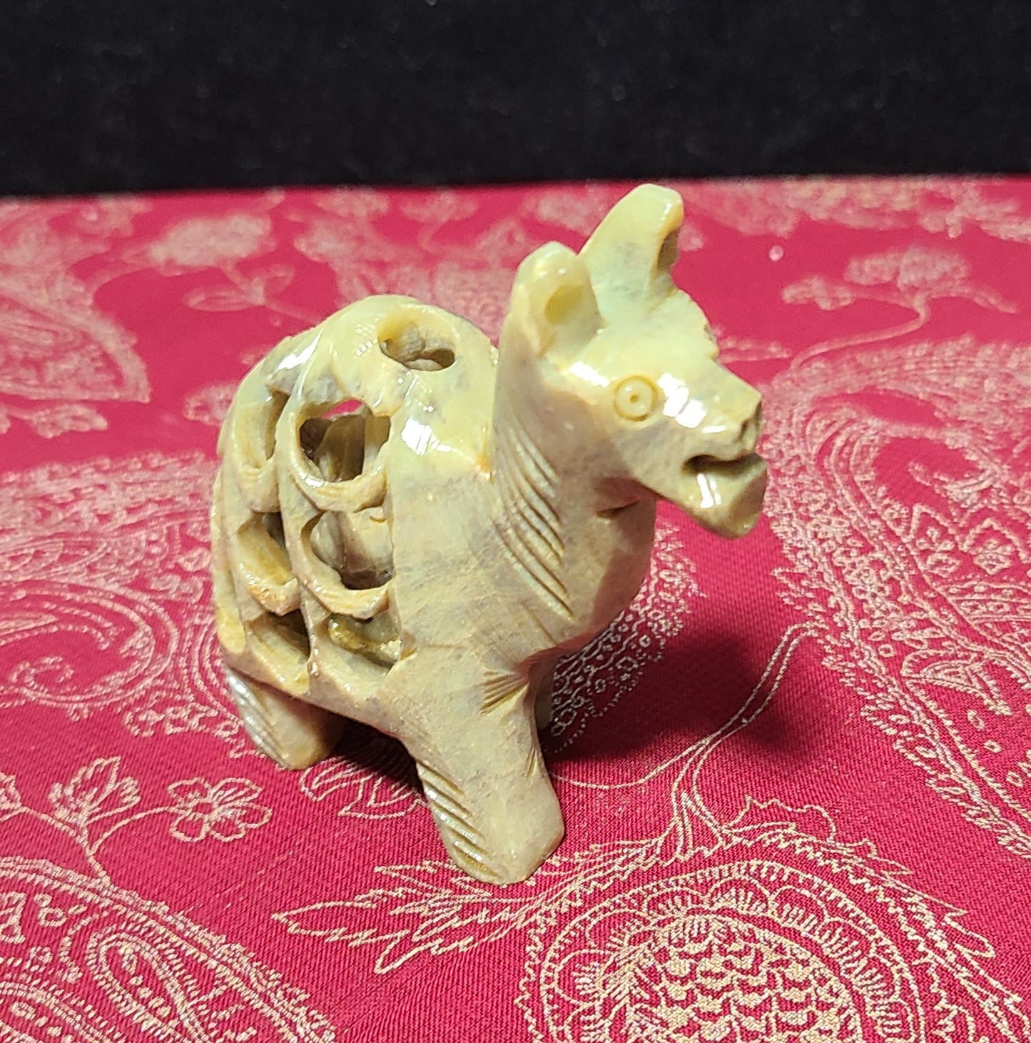 Hand-Carved Soapstone Camel - With A Surprise Inside!