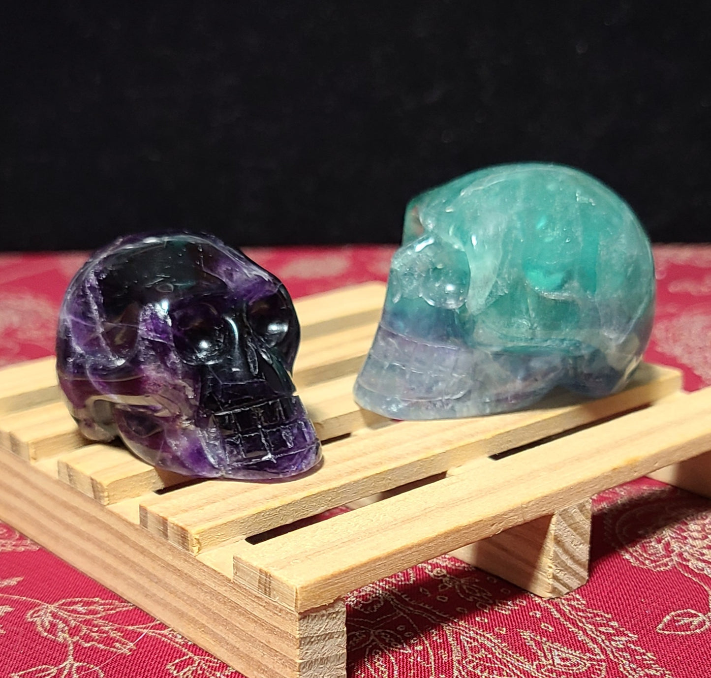 Fluorite Skulls