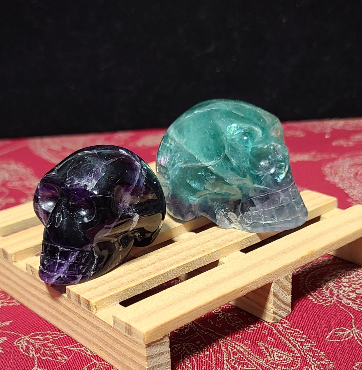 Fluorite Skulls