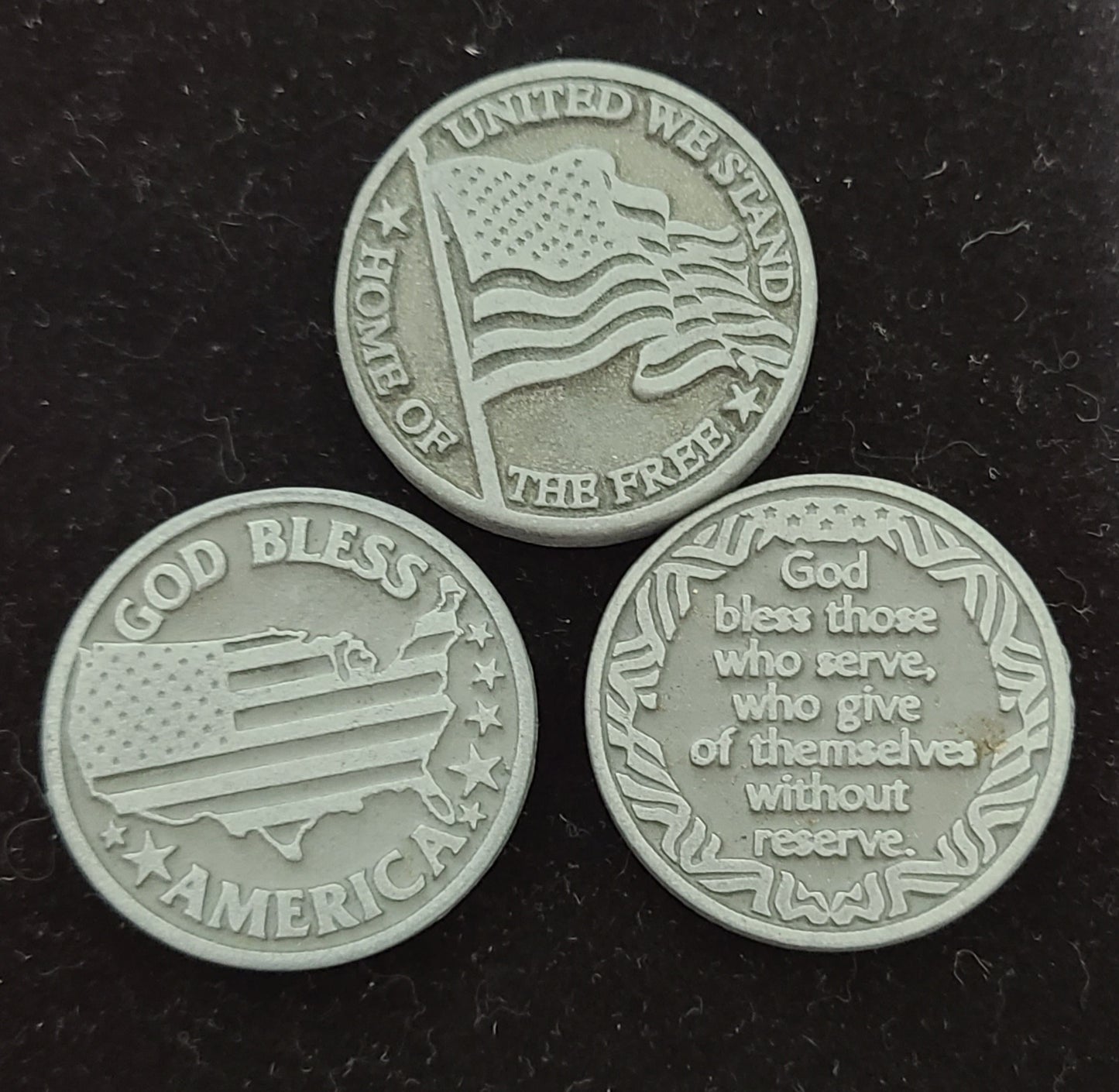 Genuine Pewter Vintage Pocket Tokens