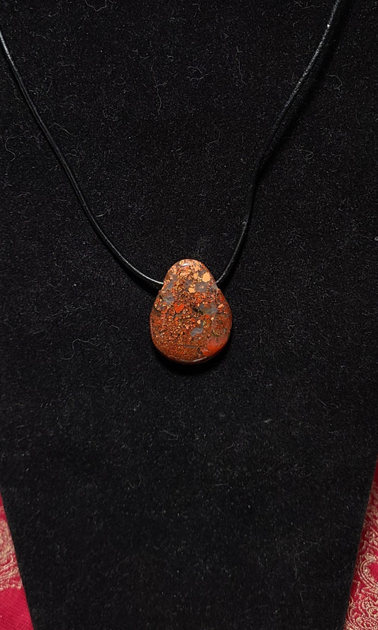 Rainbow Jasper Palmstone Necklace