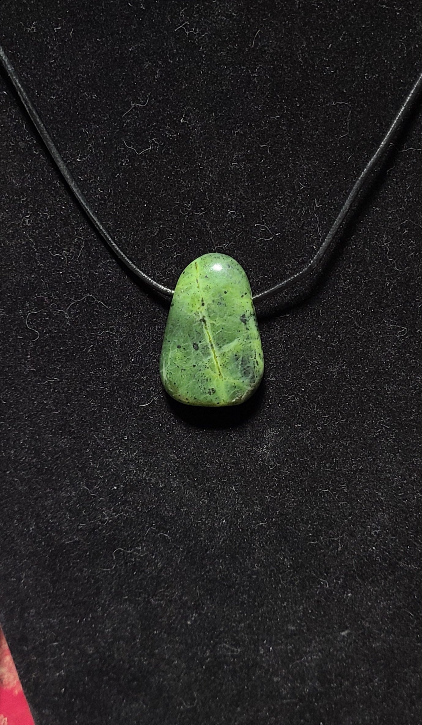 Serpentine Palmstone Necklace