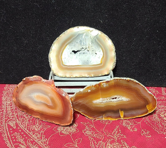 Sliced Agate Plates - Neutral