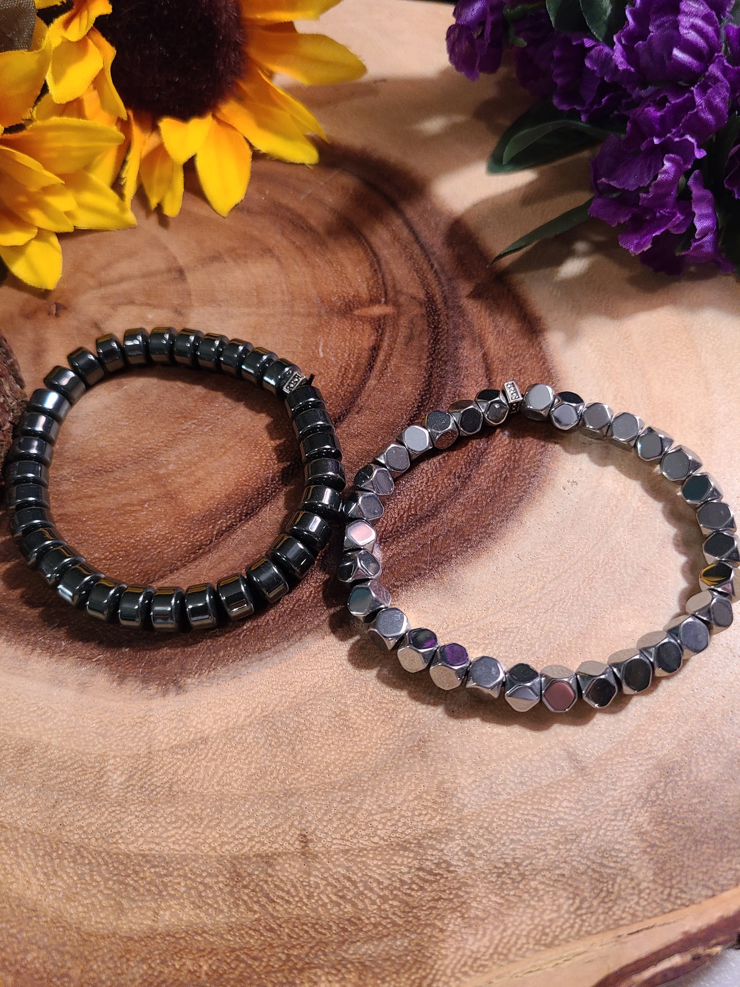 Gemstone Stretch Bracelets - H through J