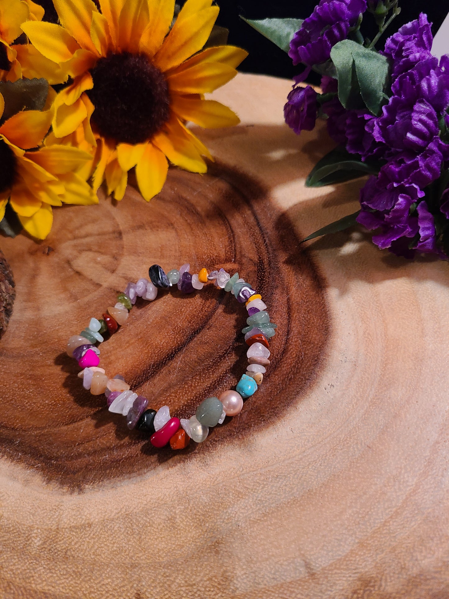 Gemstone Stretch Bracelets - K through M