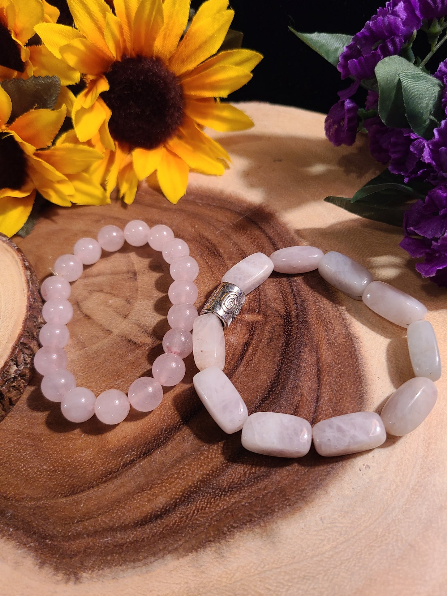 Gemstone Stretch Bracelets - Q through R