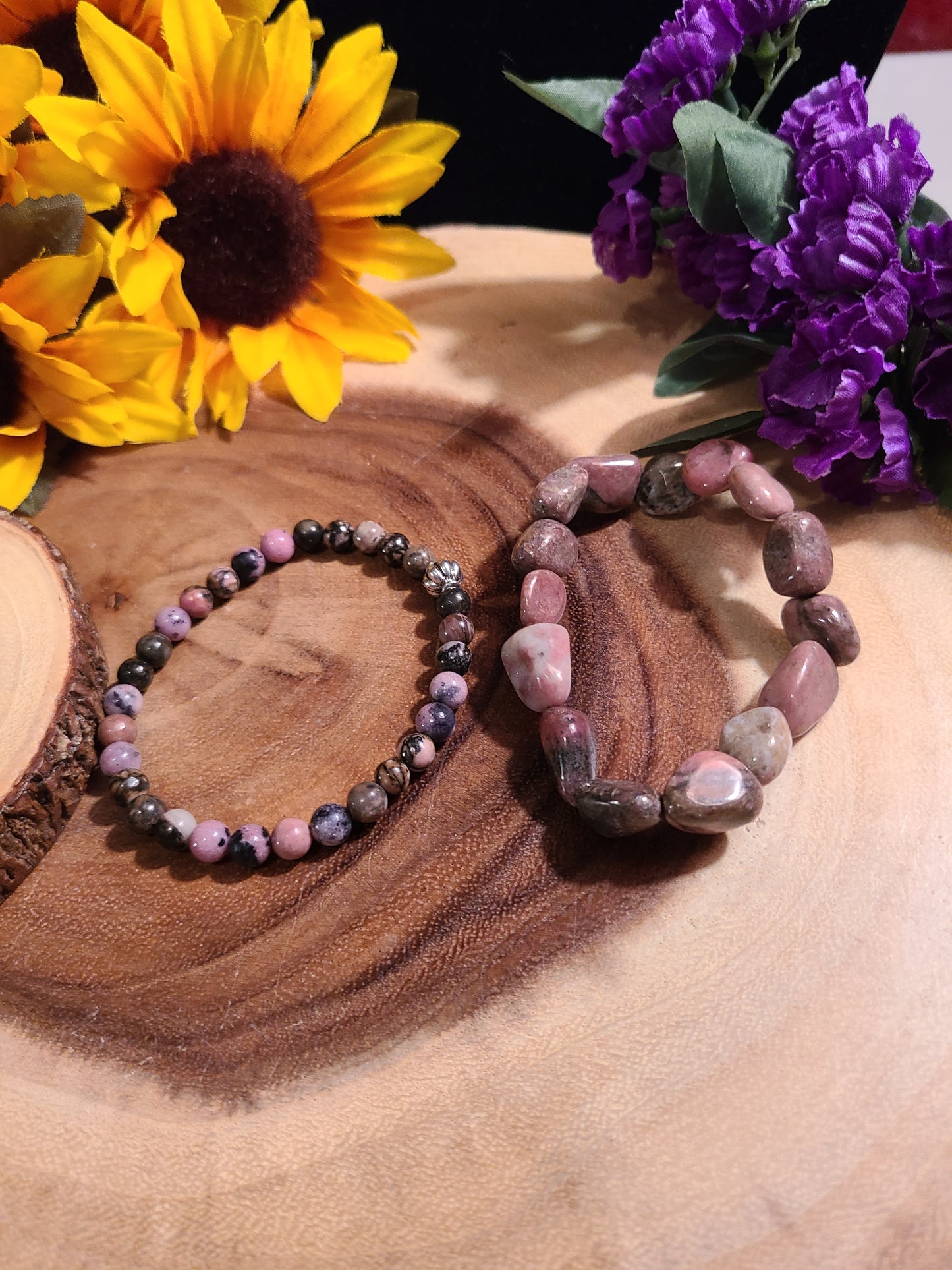 Gemstone Stretch Bracelets - Q through R