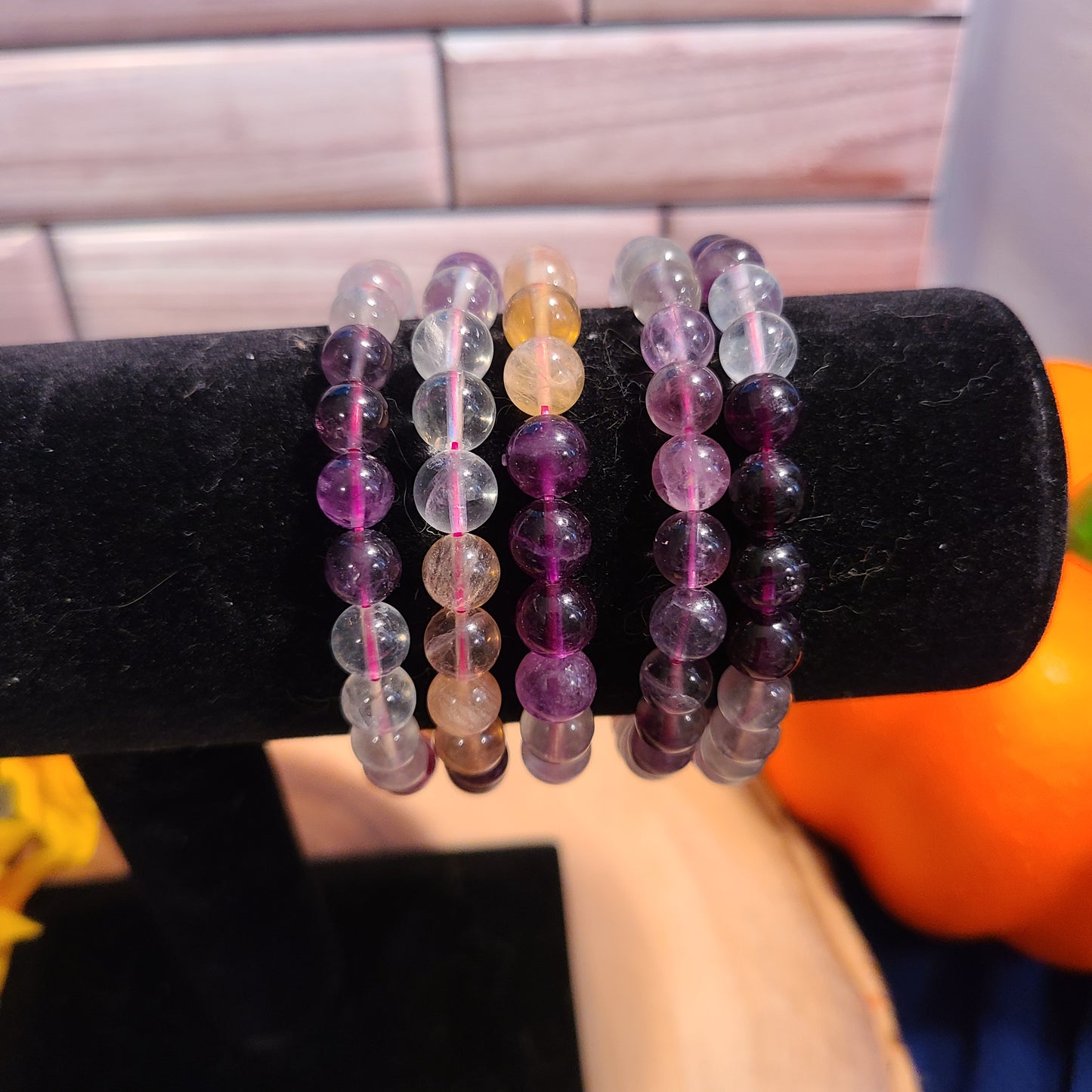 Gemstone Stretch Bracelets - Q through R