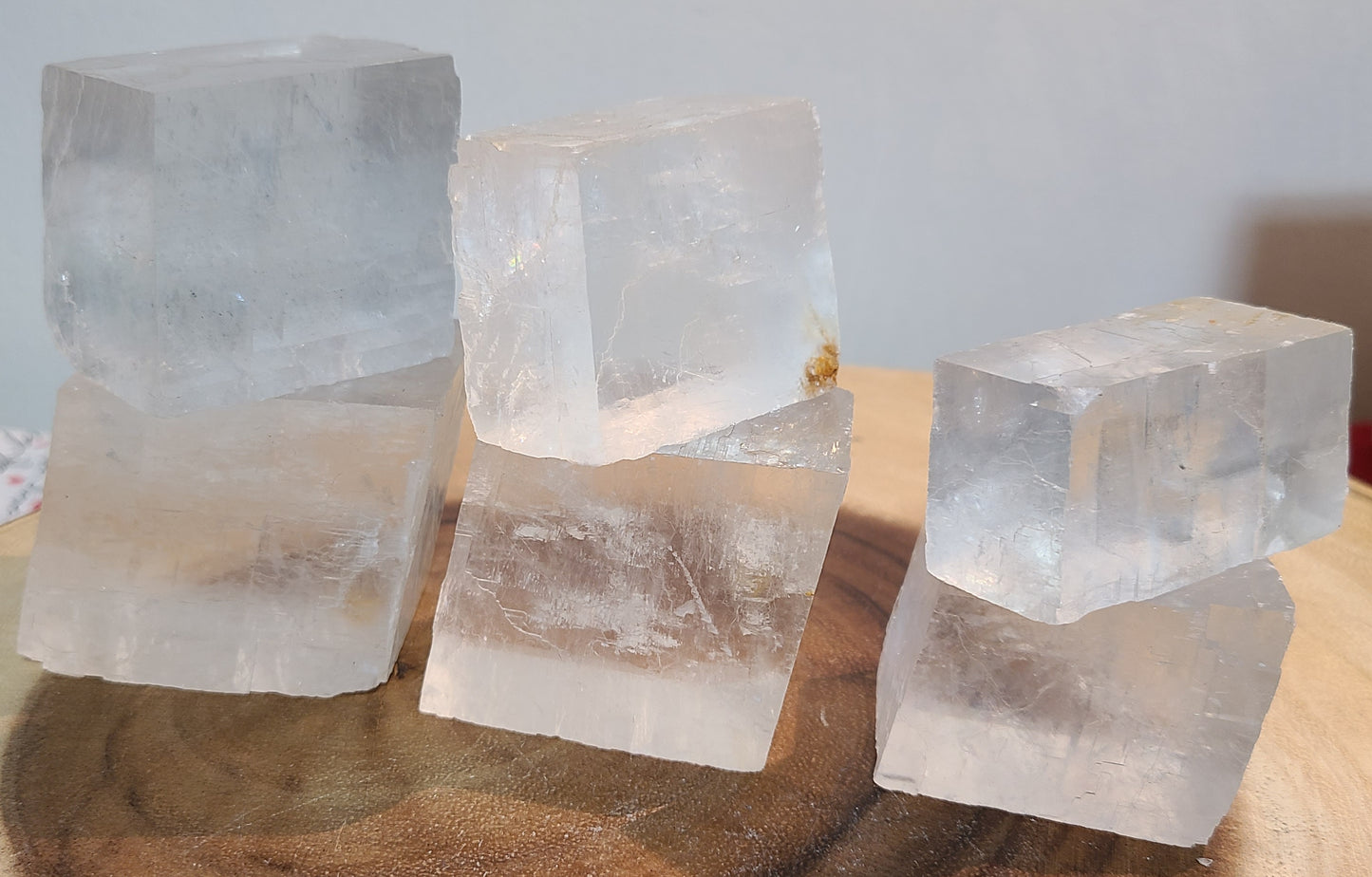 Very Flashy Optical Calcite Cubes with Rainbows - Choose Your Size