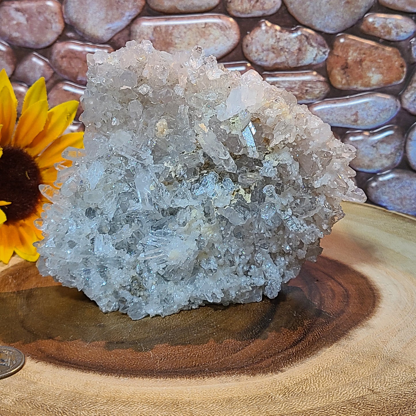 Extra Large Carved House - Quartz Cluster and Matrix