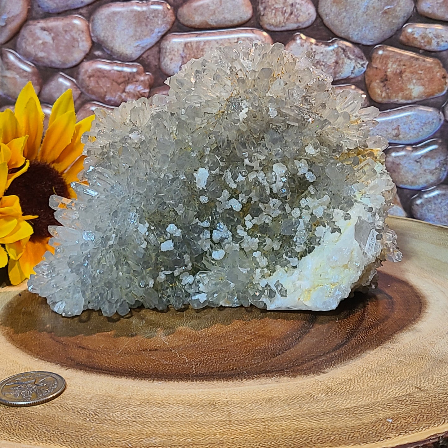 Extra Large Carved House - Quartz Cluster and Matrix