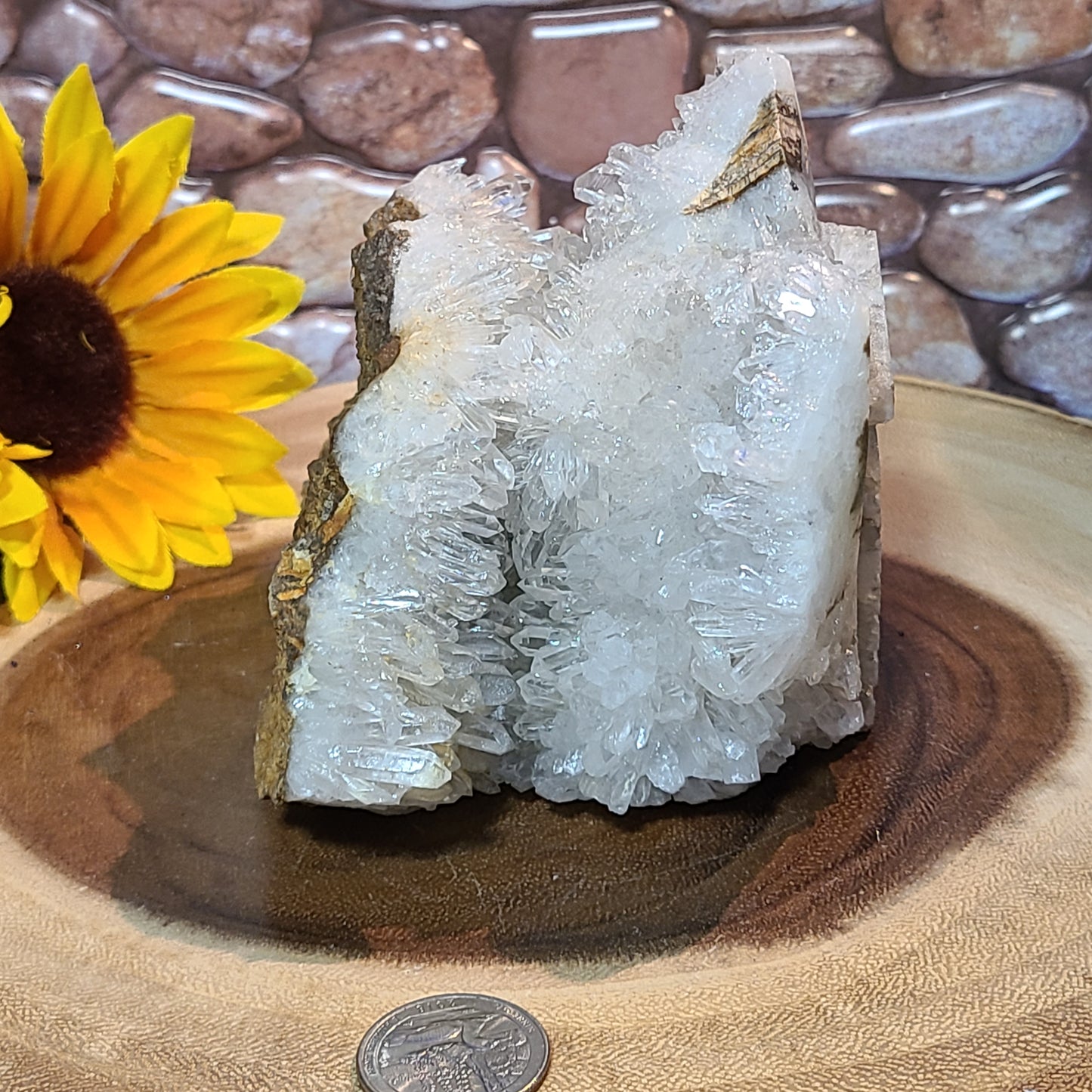 Extra Large Carved House - Quartz Cluster and Matrix