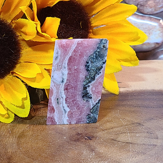 Polished Rhodochrosite Polygon Freeform