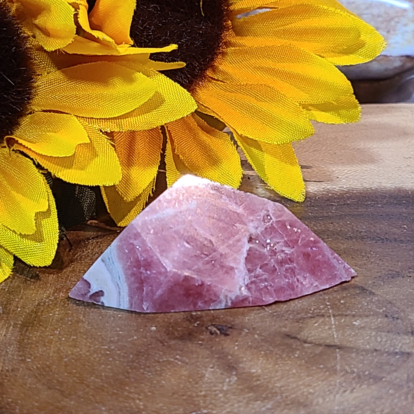 Polished Rhodochrosite Polygon Freeform