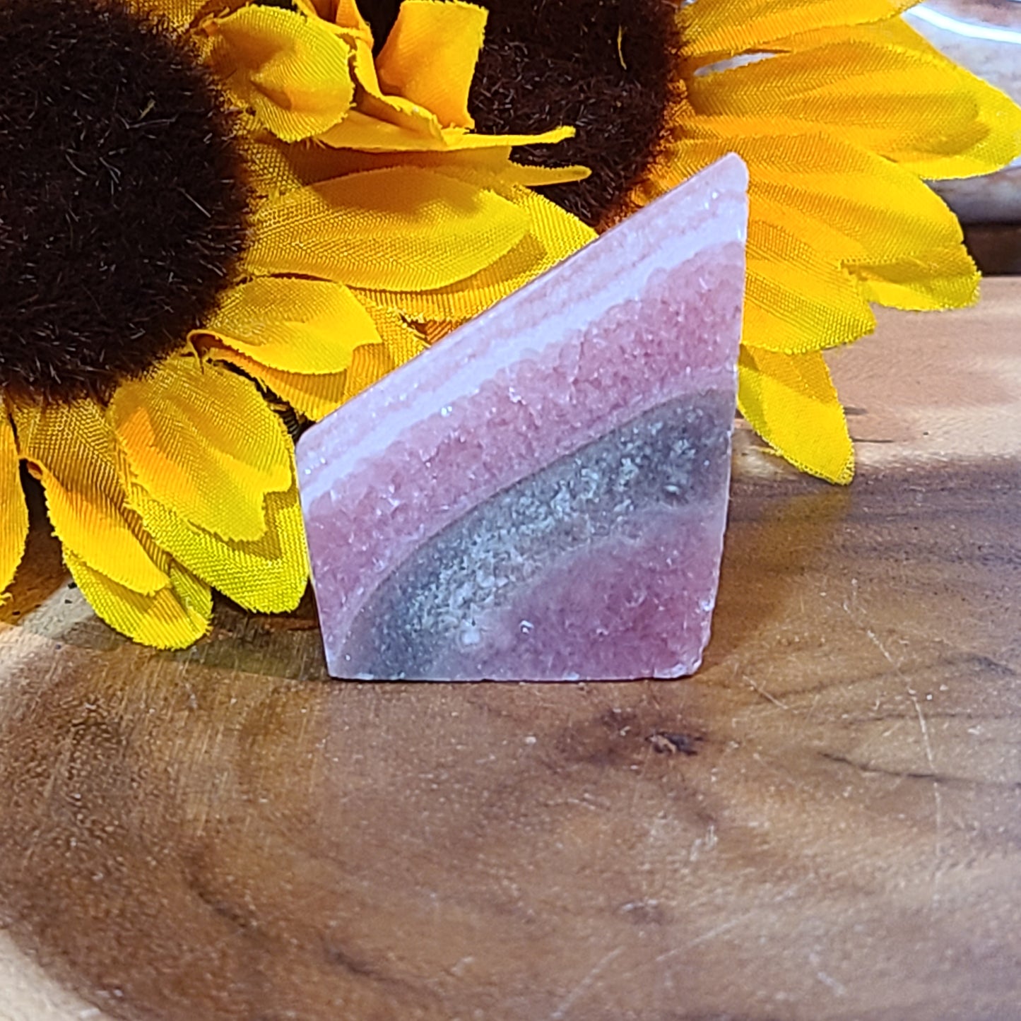 Polished Rhodochrosite Polygon Freeform