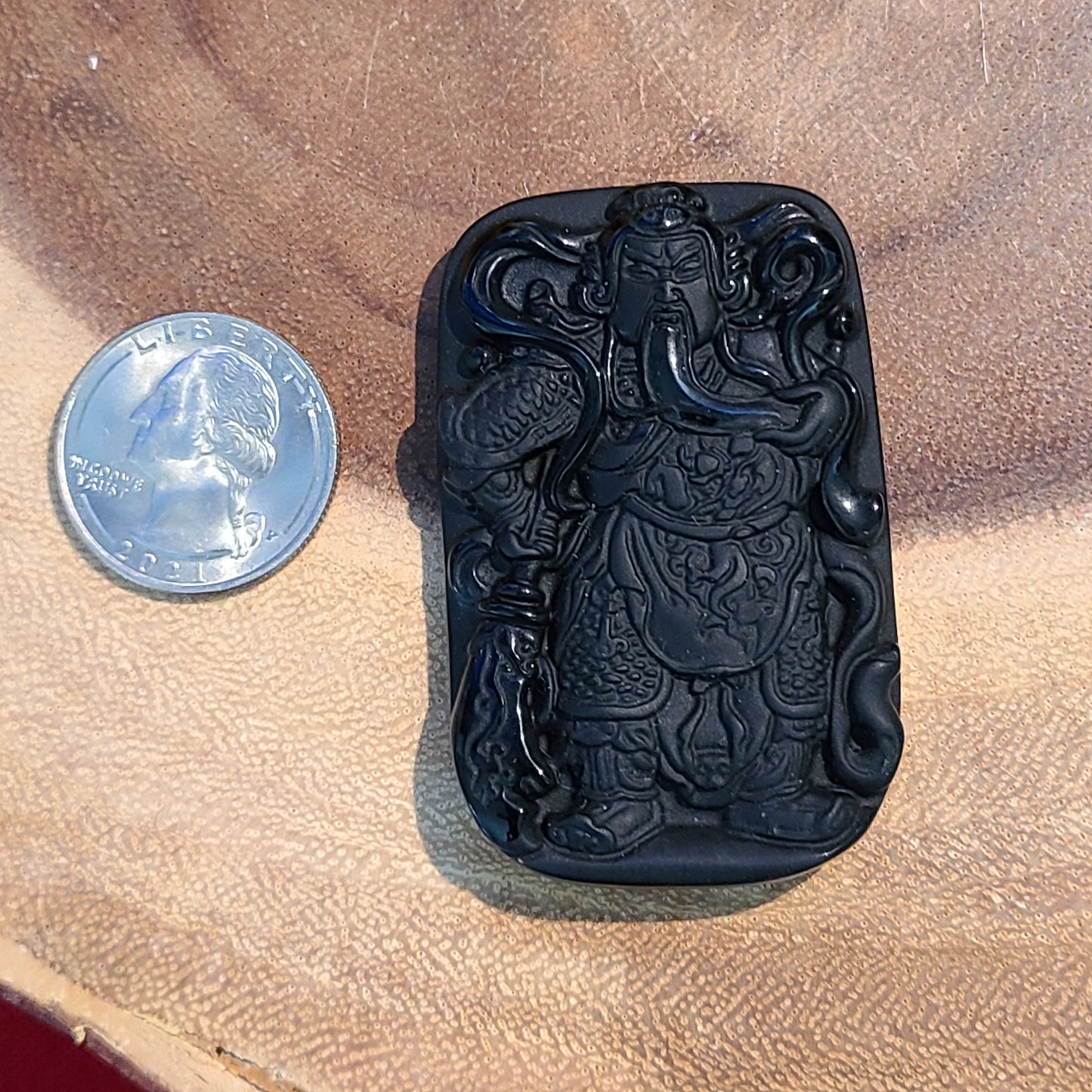 Deities Hand-Carved Obsidian / Quan Yin / Guan Yu