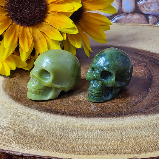 Carved Jade Skulls