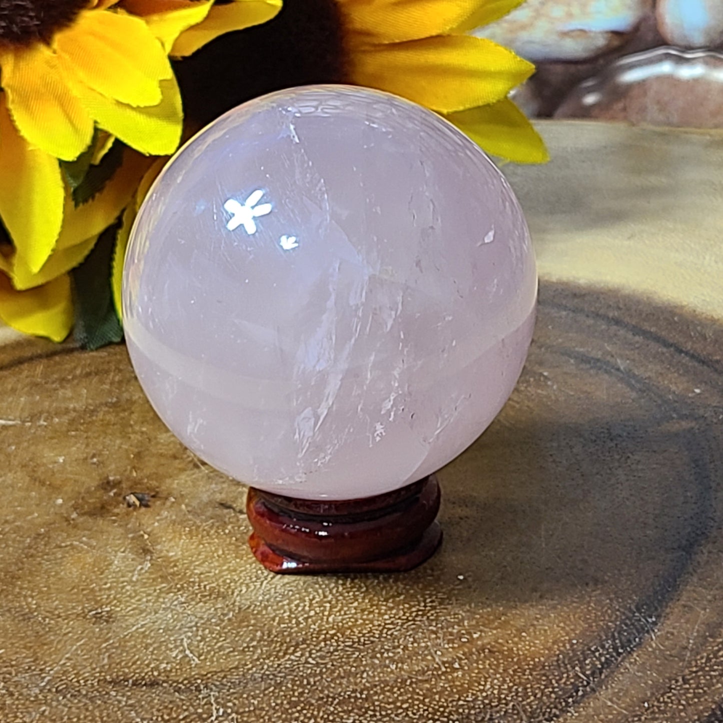 Star Rose Quartz Spheres