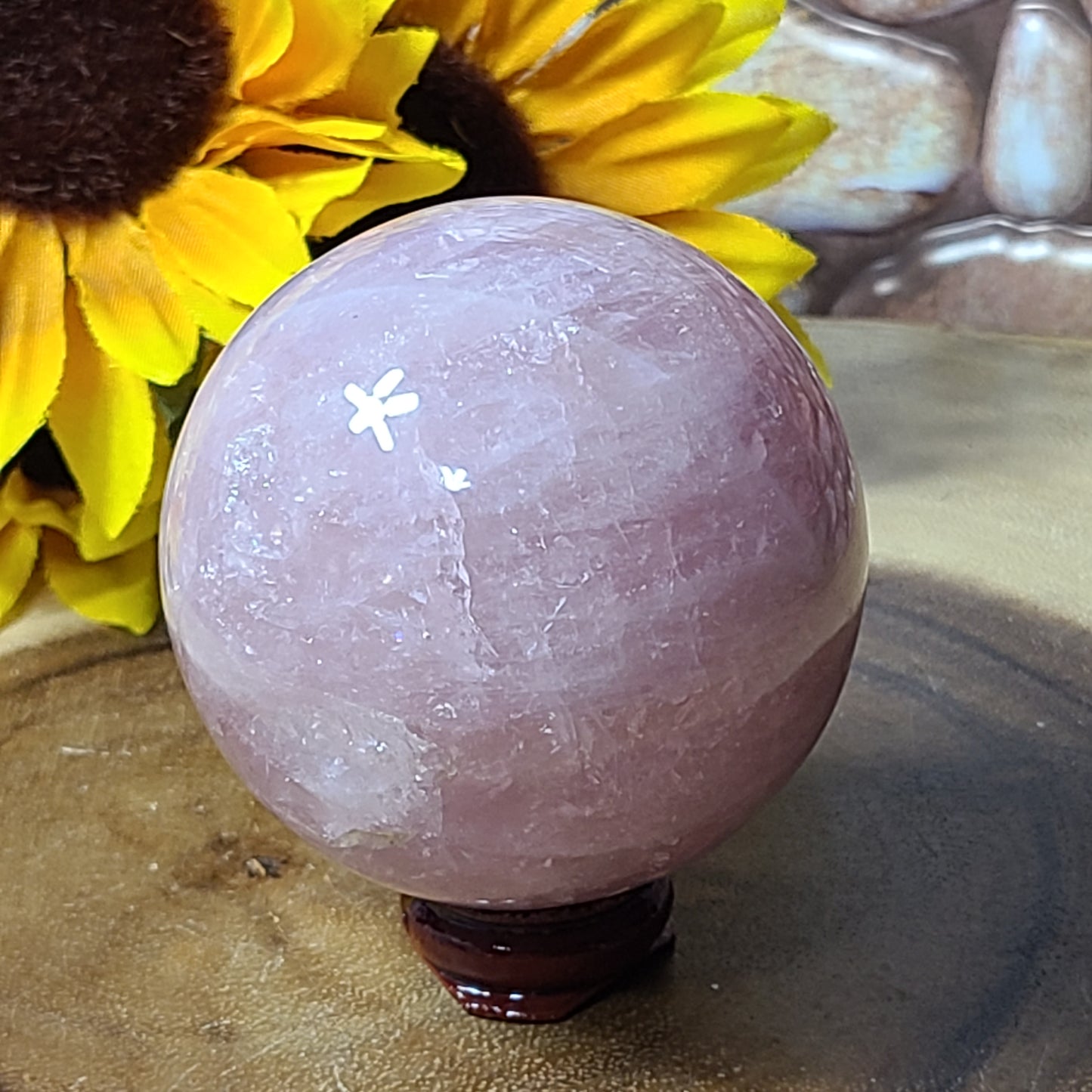 Star Rose Quartz Spheres