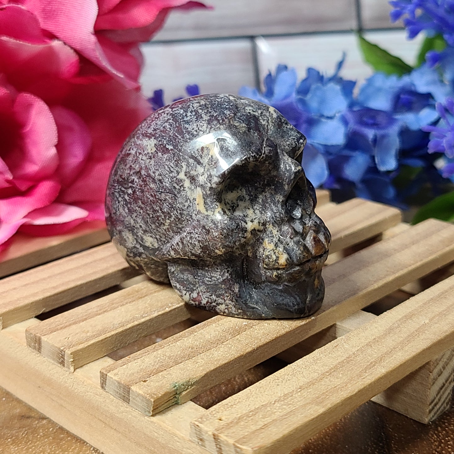 Assorted Rare Gemstone Carved Skulls - 2"