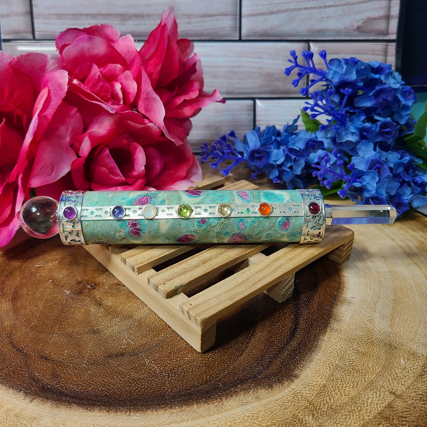 Extra Large Gemstone Healing Chakra Wands