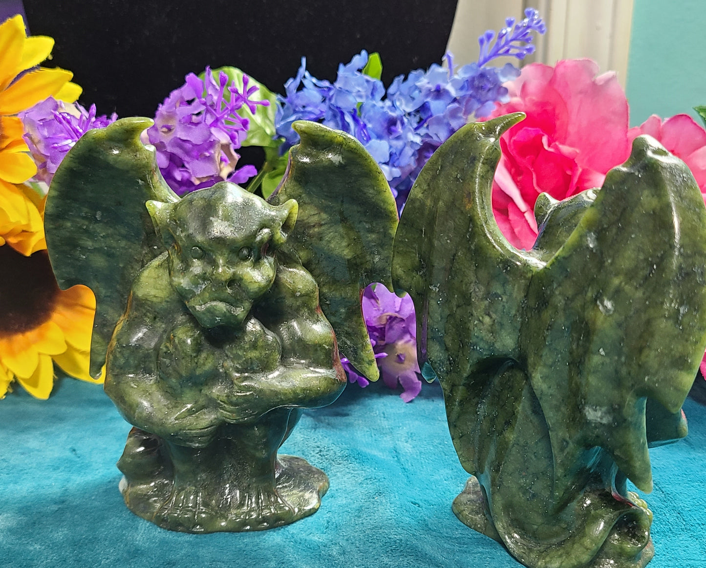 Large Jade Gargoyles