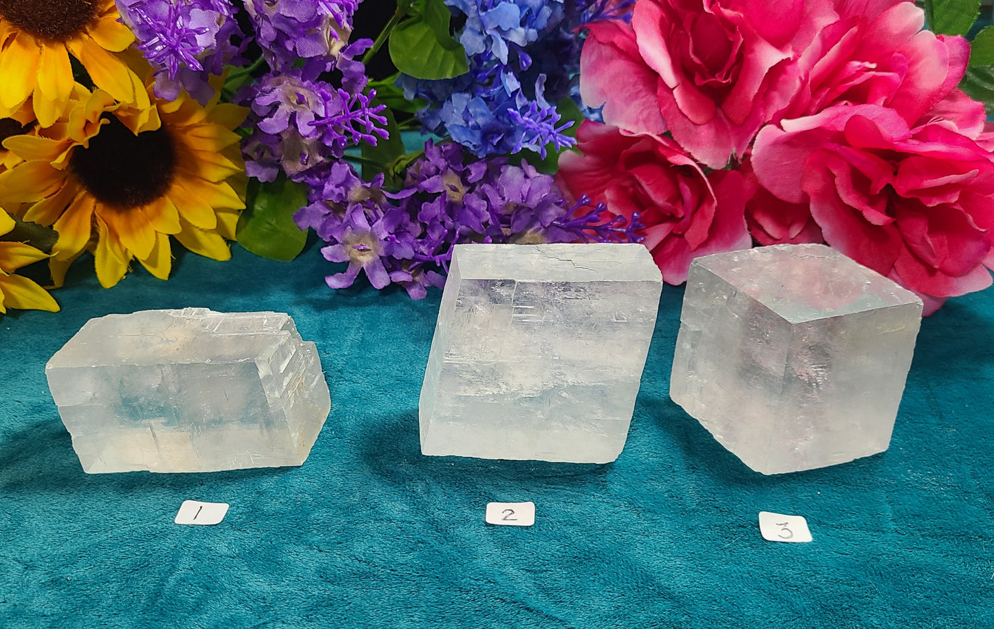 Very Flashy Optical Calcite Cubes with Rainbows - Choose Your Size