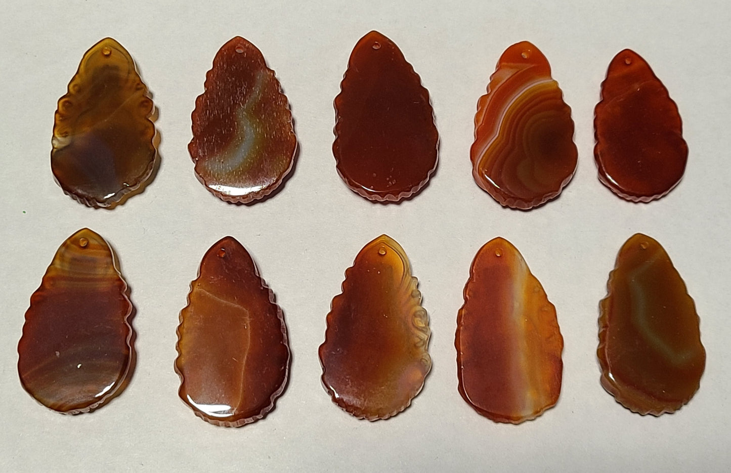 Carved Carnelian Buddha Cabochons or Pendants