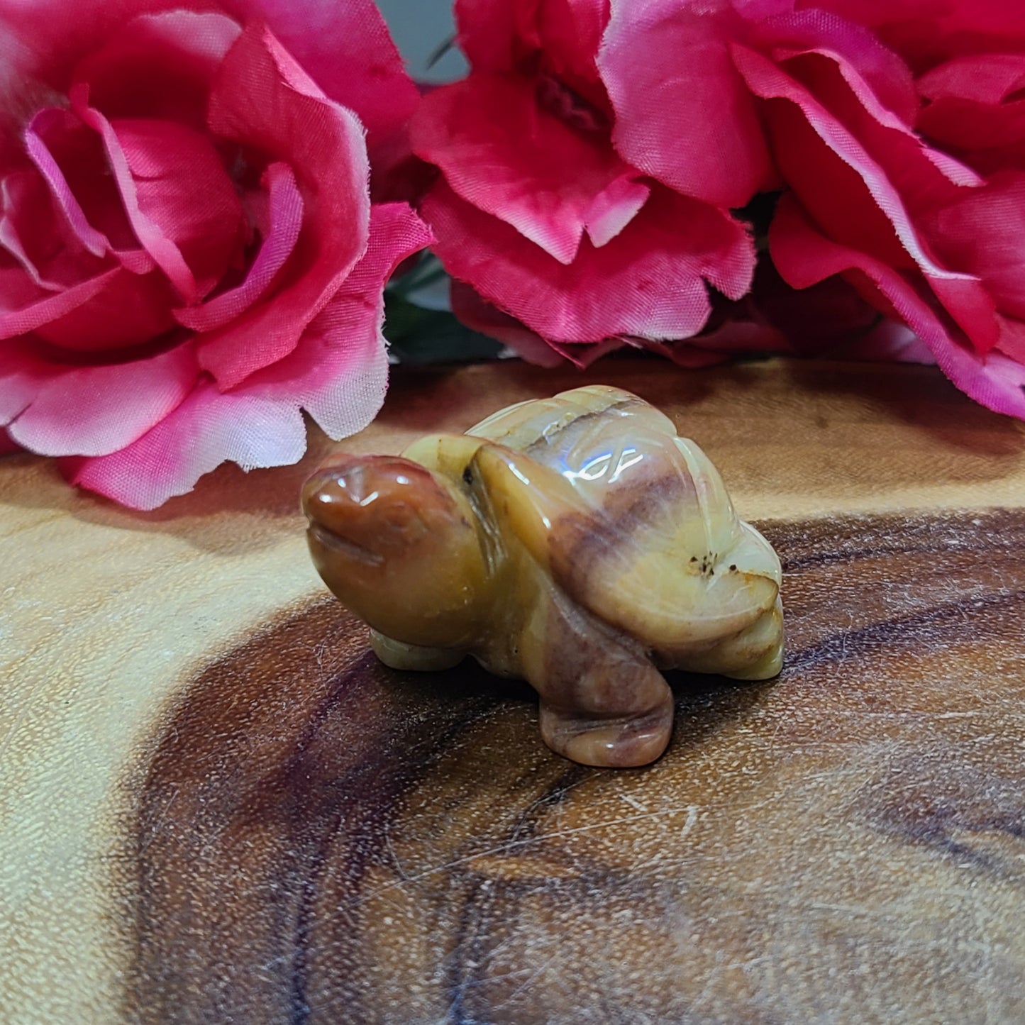 2-3" Hand-Carved Gemstone Turtles