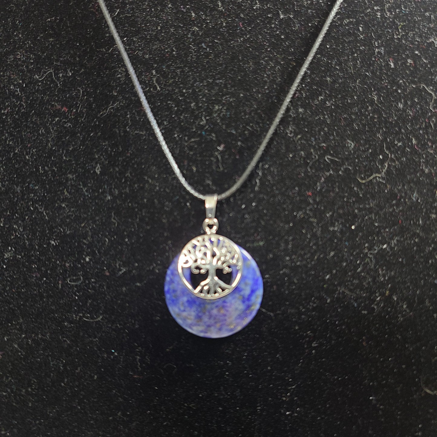 Lapis Lazuli / Tree of Life Necklace - For Fortitude & Longevity