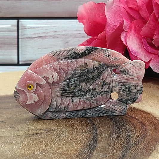 AA Grade Rhodochrosite Fish