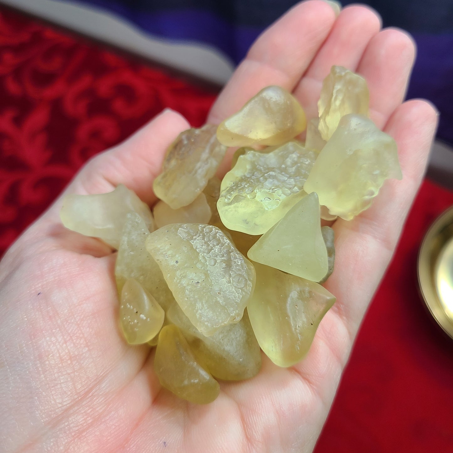 Libyan Gold Tektite - Libyan Desert Glass - Grade AA