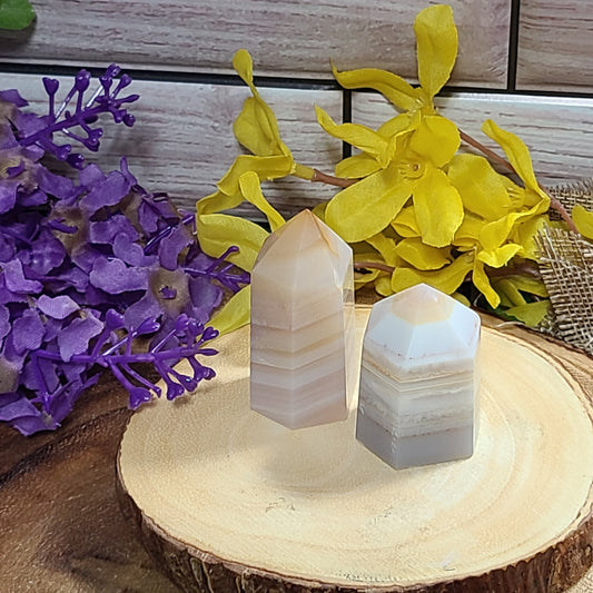 Be Still Banded Agate Towers