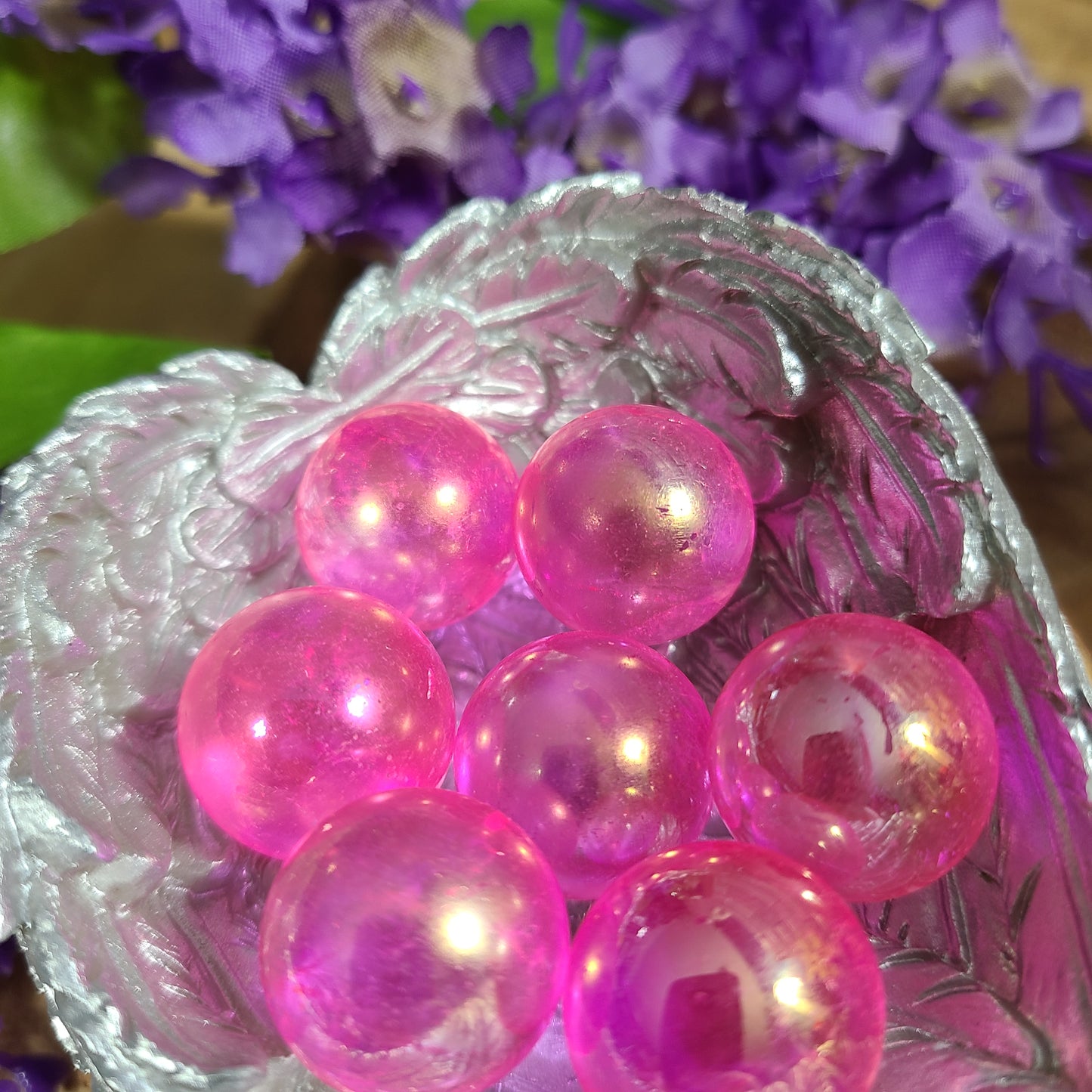 Aura Quartz Spheres - For Strength, Fortitude & Mental Acquity