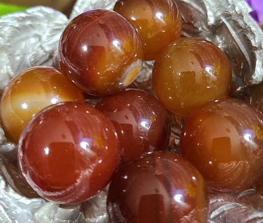 Carnelian Spheres - For Energy, Passion & Stability