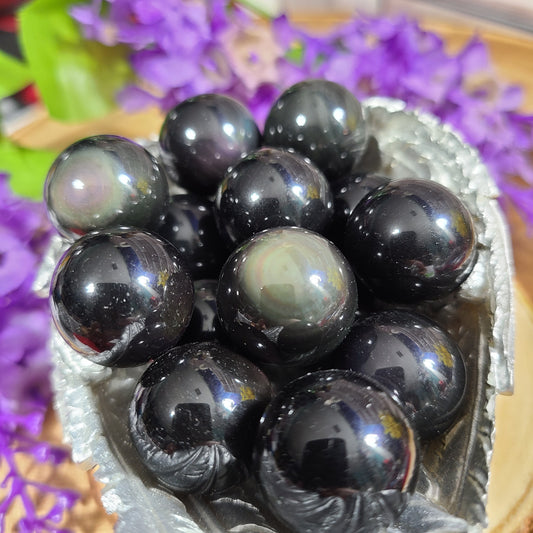 Rainbow Obsidian / Double-Eye Obsidian Spheres