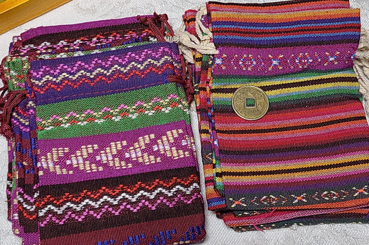 Boho ~ Southwest Woven Medicine Bags / Pouches