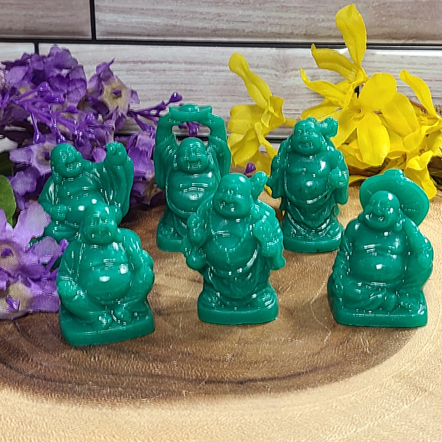 Laughing Buddha - Set of 6 - Wealth, Prosperity, Health