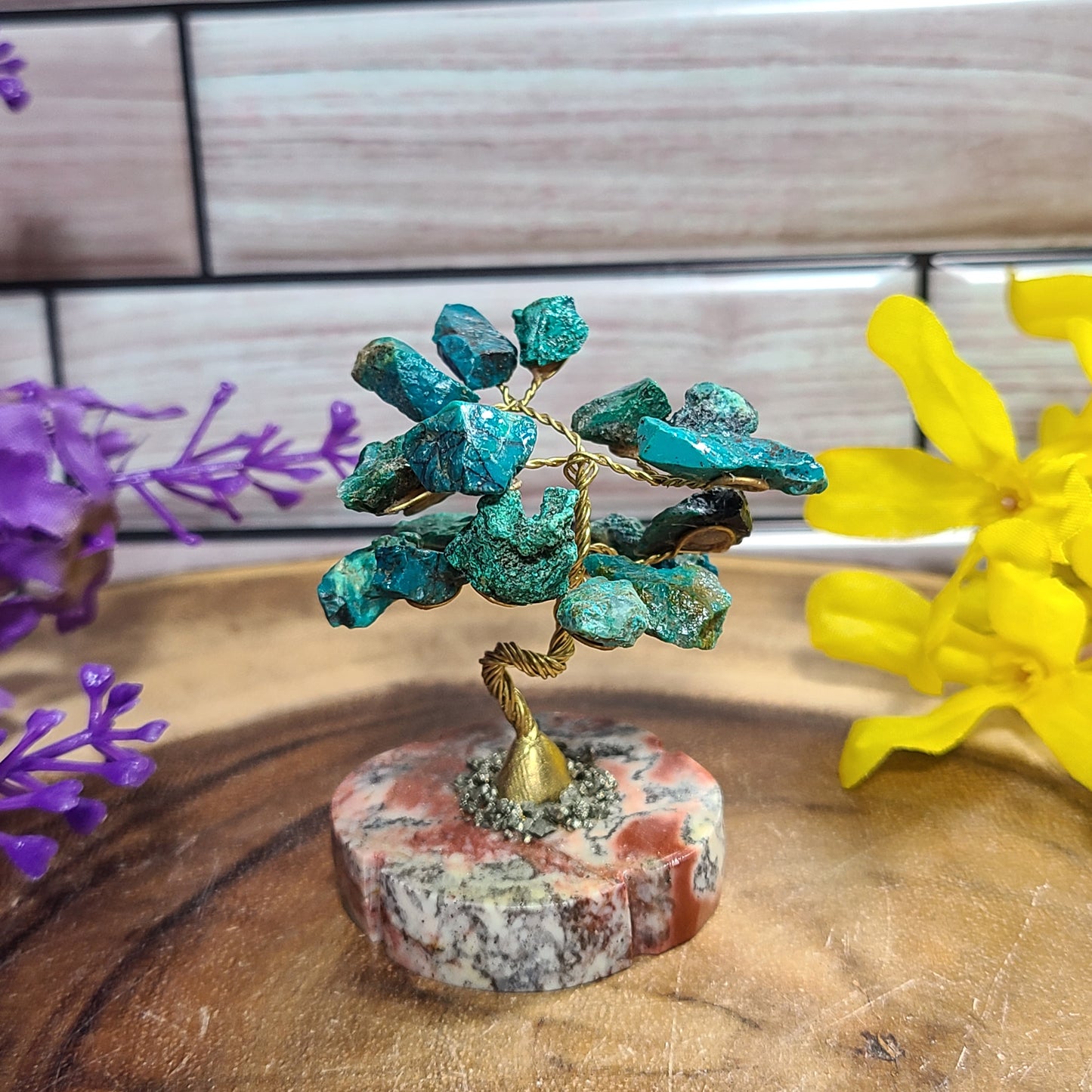 Carved Peruvian Gemstone Trees