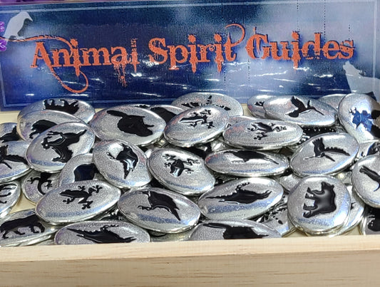 Solid Pewter Animal Spirit Guide Pocket or Palm Stones