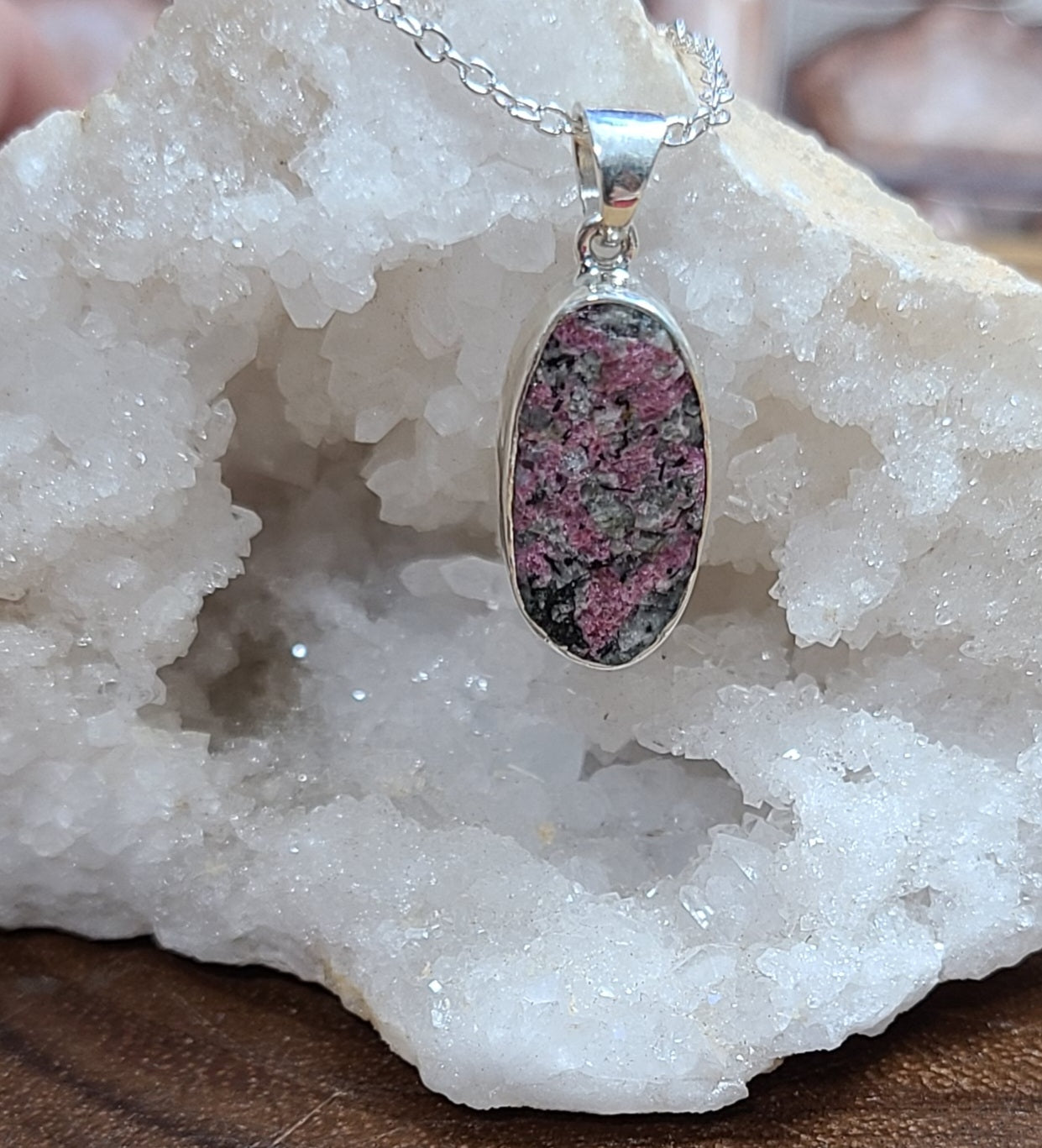 Eudialyte - 925 Sterling Silver Necklace