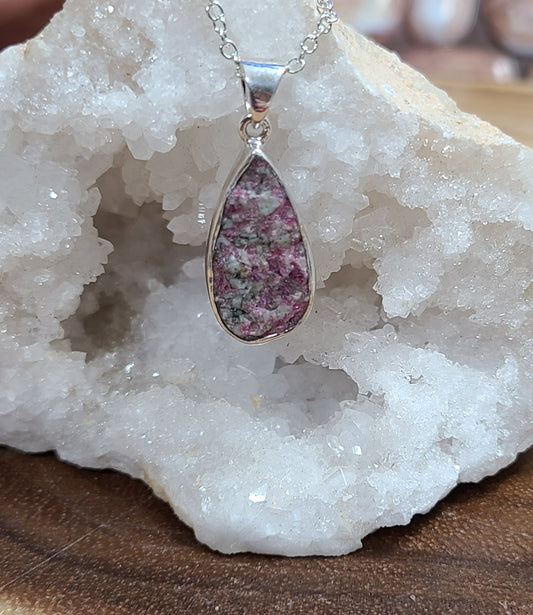 Eudialyte - 925 Sterling Silver Necklace
