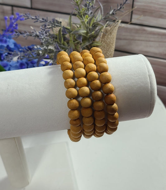 Back In Stock! Palo Santo or Sandalwood 8mm Stretch Bracelets