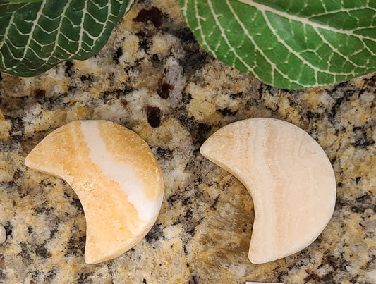 2" Orange Calcite Moons