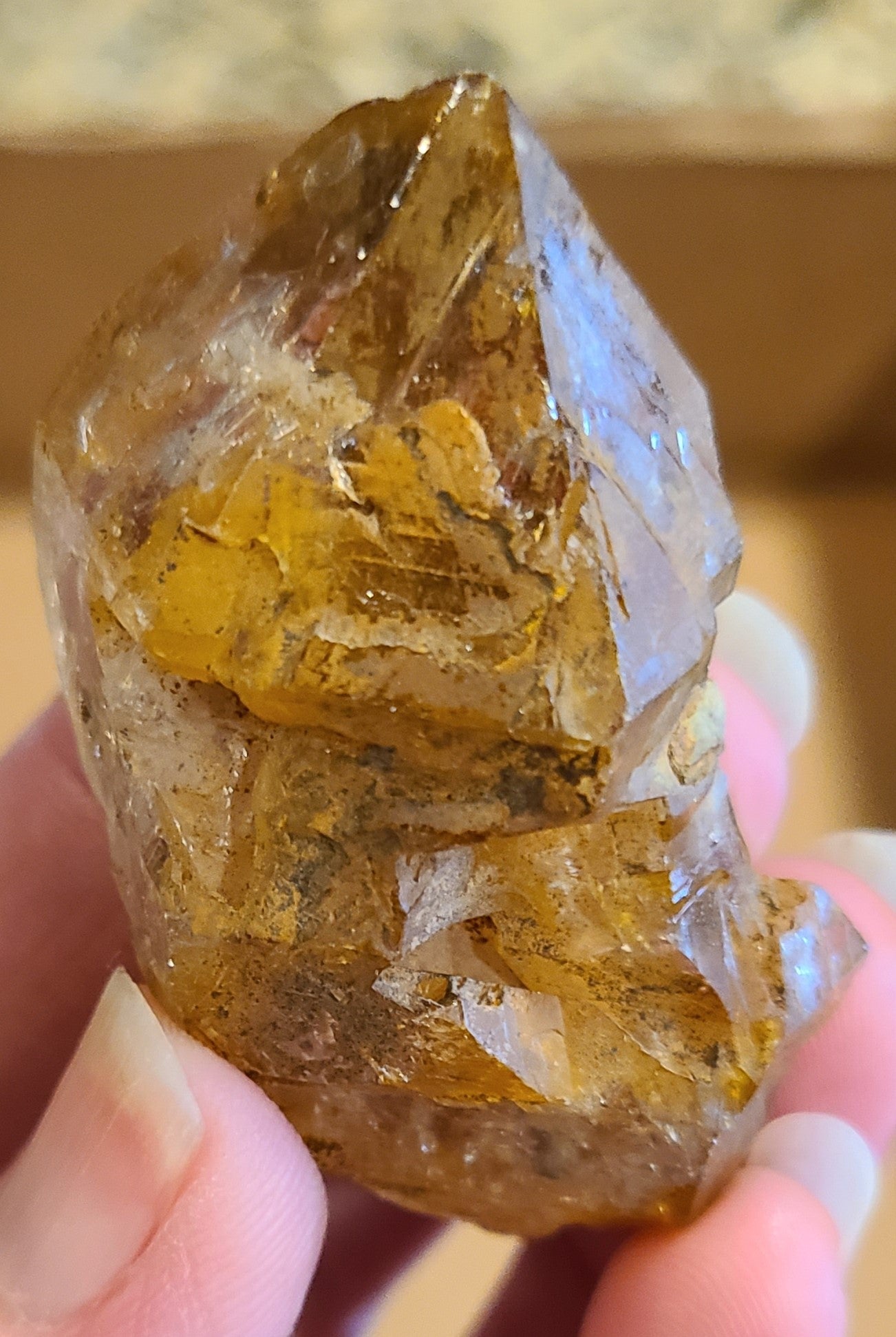 Rare Red Amphibole Quartz with Rutile Inclusions / Skeletal Elestial