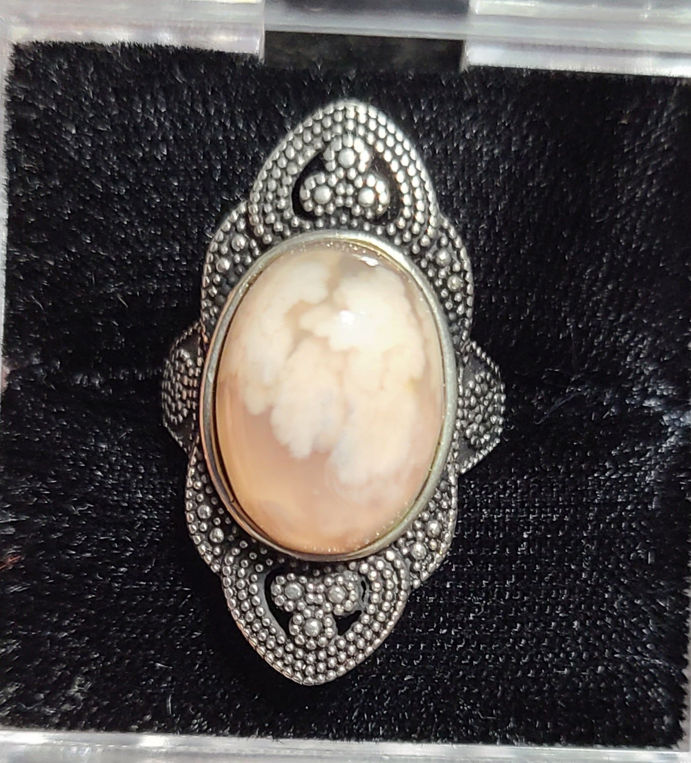 Flower Agate - 925 Sterling Silver Rings - New Beginnings, Growth, Transformation